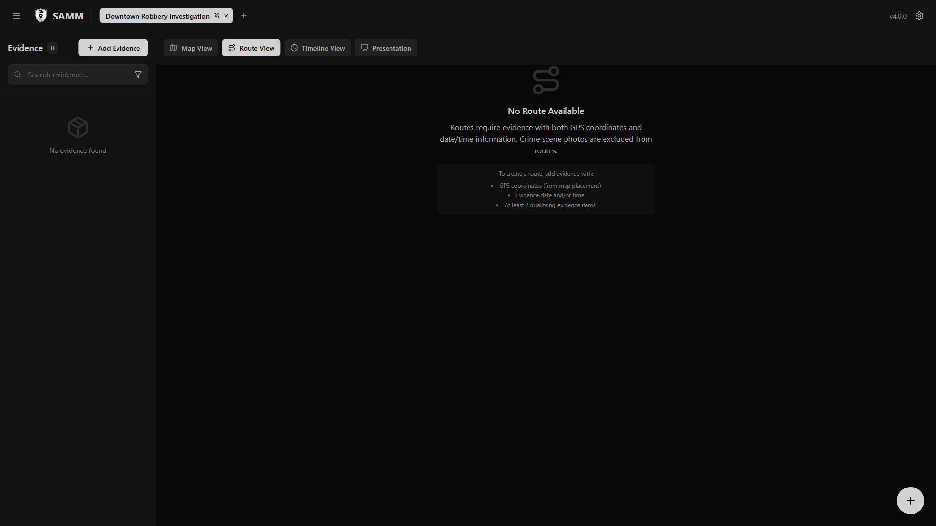Route Visualization View
